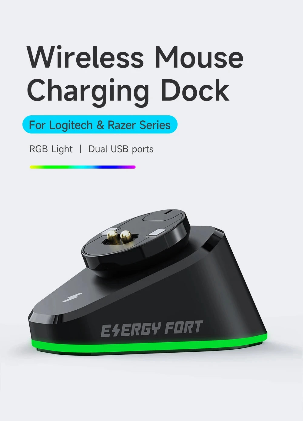 Gaming Mouse Wireless Charger For Logitech G403 G502 X Plus G703 G903 HERO Lightspeed Dock Station G PRO X Superlight Hero GPW2