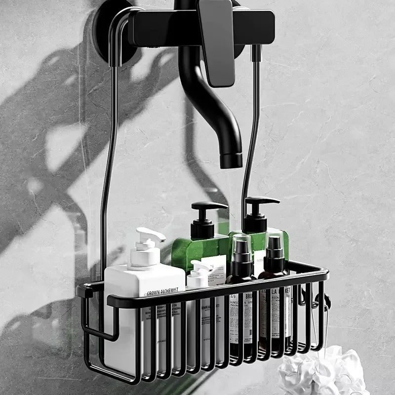 Bathroom Convenient Toilet Shower Rack No Drilling Removable Rust Prevention For Shower Organizer Storage Bathroom Shelves