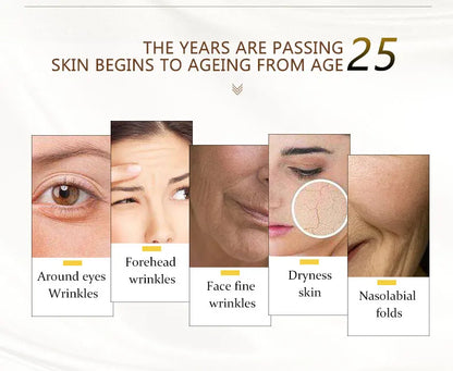 ARTISCARE Peptide Anti Wrinkle Facial Cream + Golden Eye Cream Anti-Wrinkle Anti-Aging Skin Care Whitening and Lifting Day Cream
