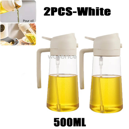 Oil Cruet Kitchen Olive Oil Spray Dual Purpose Kitchen Oil Spray Can Leakproof  Spray Bottle Kitchen Household