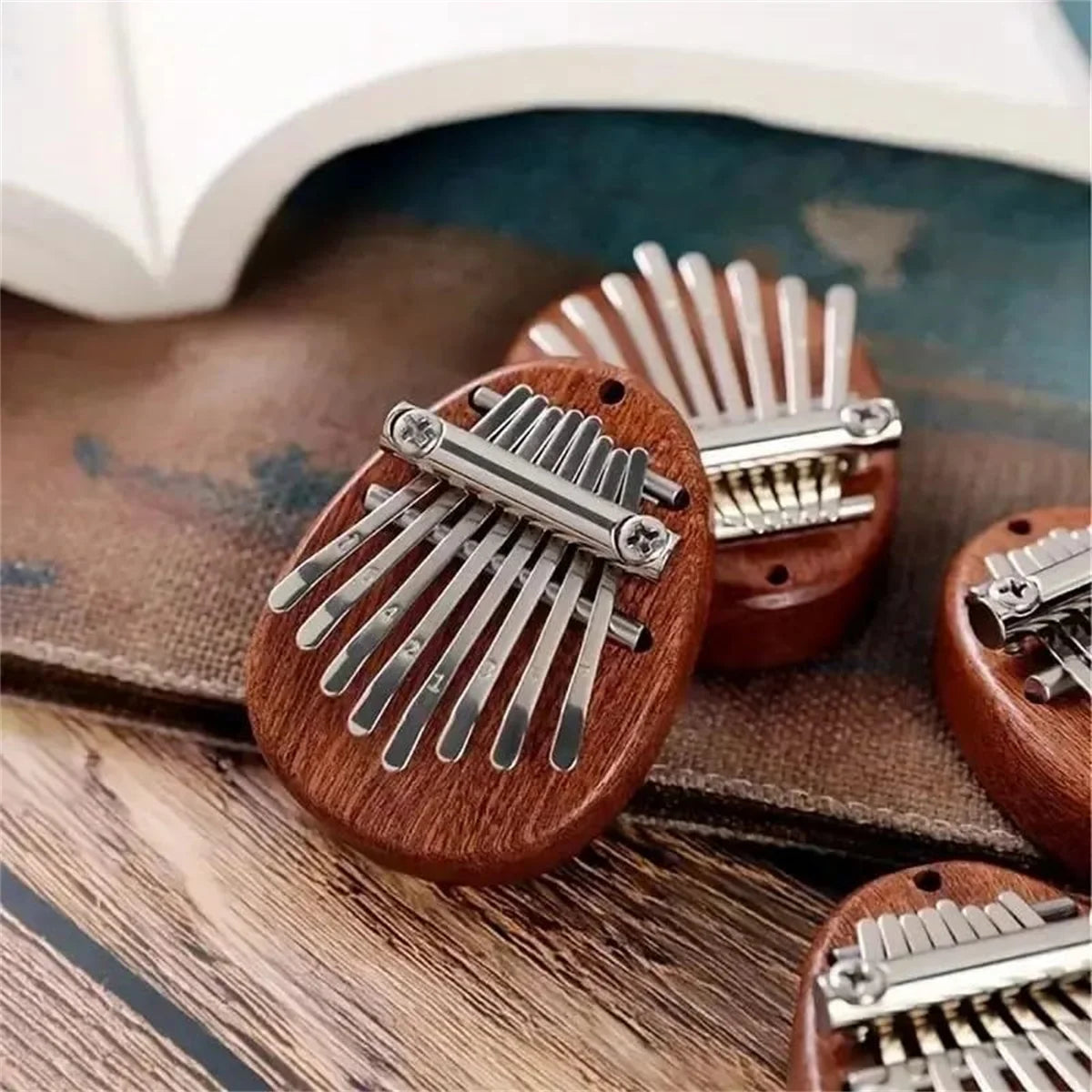 Mini Kalimba 8 Key Thumb Piano Water Drop Style - Portable Cute Musical Instrument for Kids & Adults - Perfect Exquisite Gift