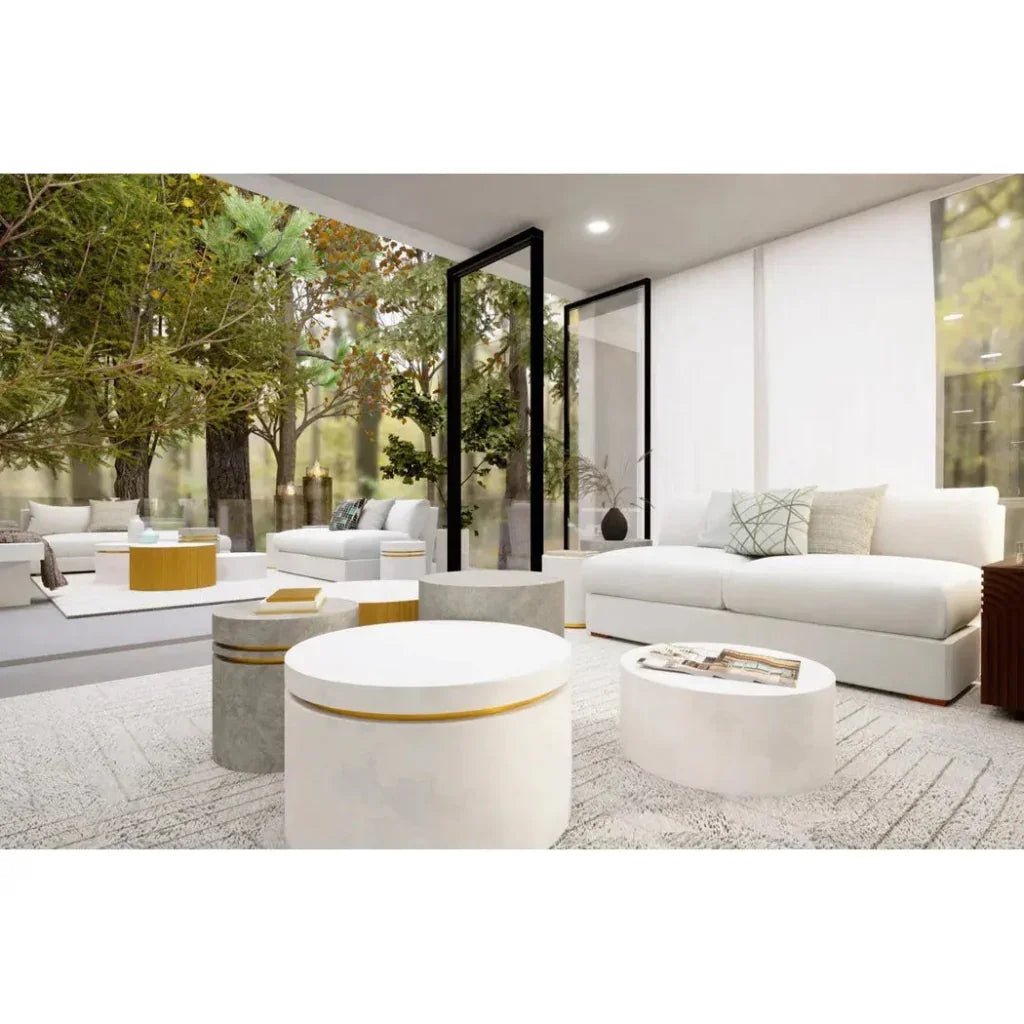 Scallop Zanzibar Gold Outdoor Coffee Table