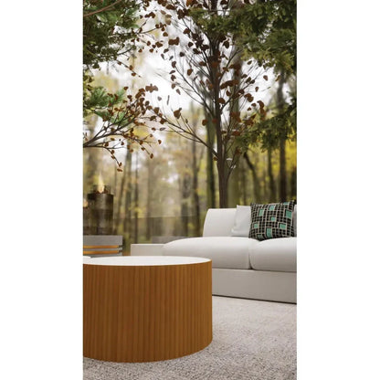 Scallop Zanzibar White Outdoor Coffee Table