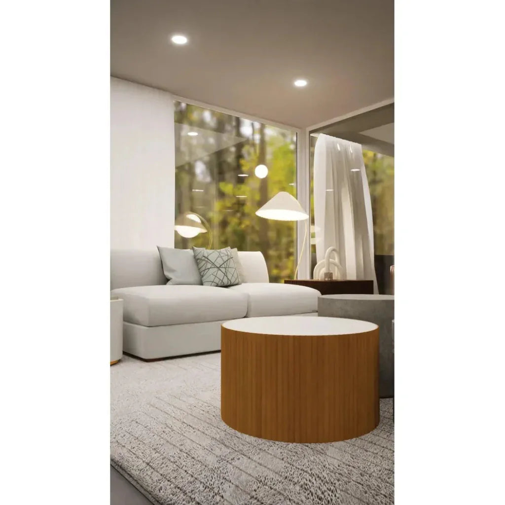 Scallop Zanzibar White Outdoor Coffee Table