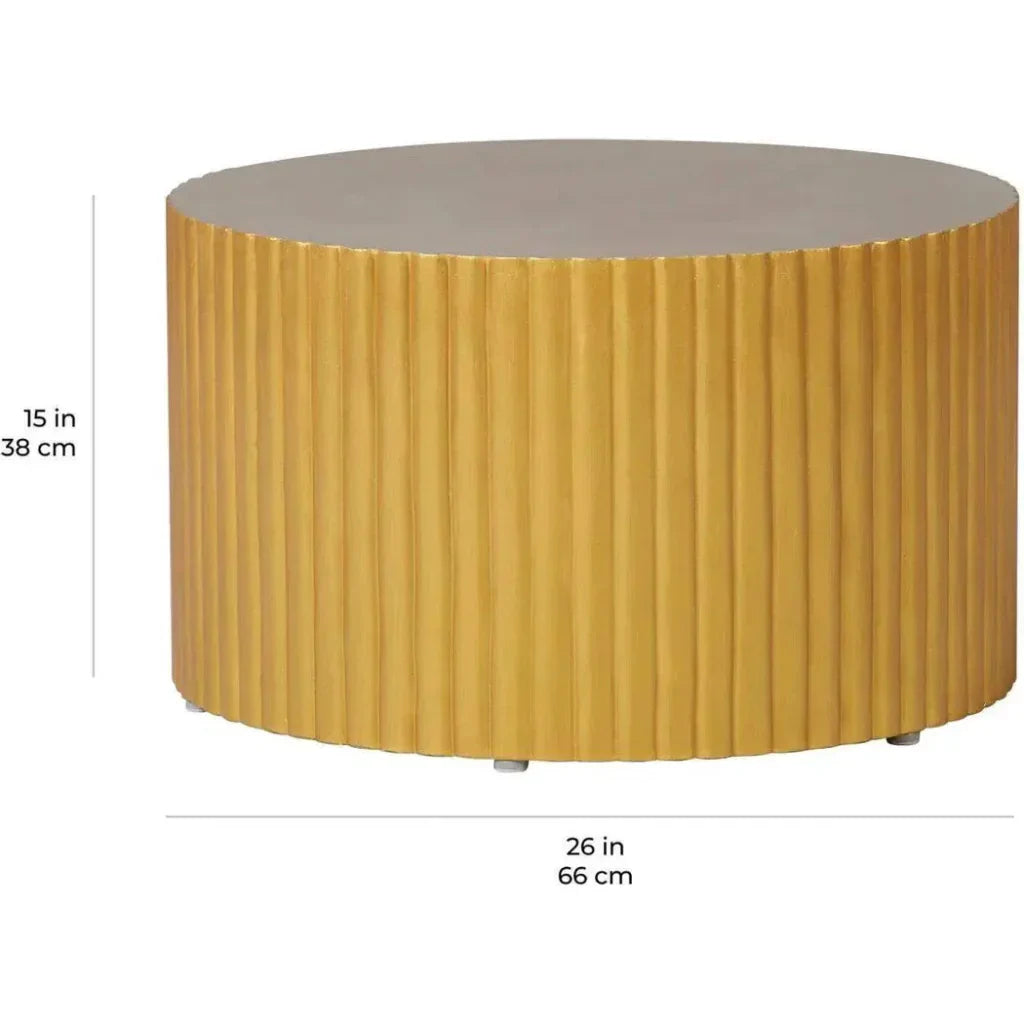 Scallop Zanzibar White Outdoor Coffee Table