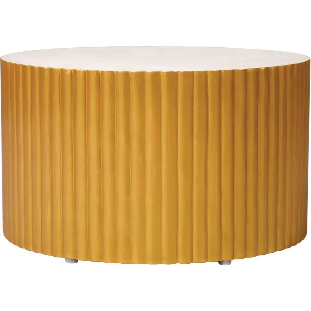 Scallop Zanzibar White Outdoor Coffee Table