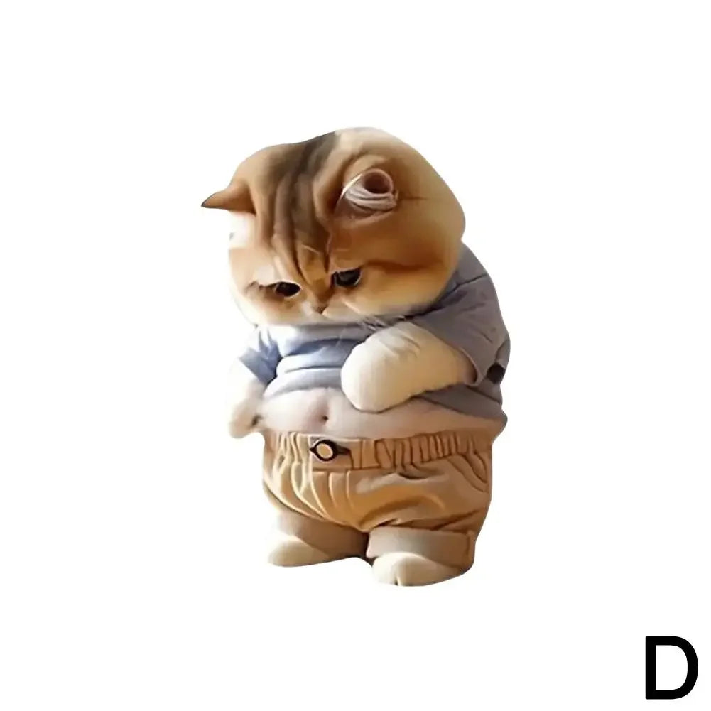 Fat Puppy Keychain 2D Flat Acrylic Cartoon Dog Ornament Car Mirror Backpacks Hanging Pendant For Home Decor T5Y8