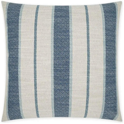 Sconset Ocean Stripes Blue Large Throw Pillow Insert
