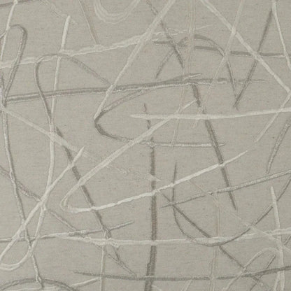 Scribble Silver Throw Pillow With Insert