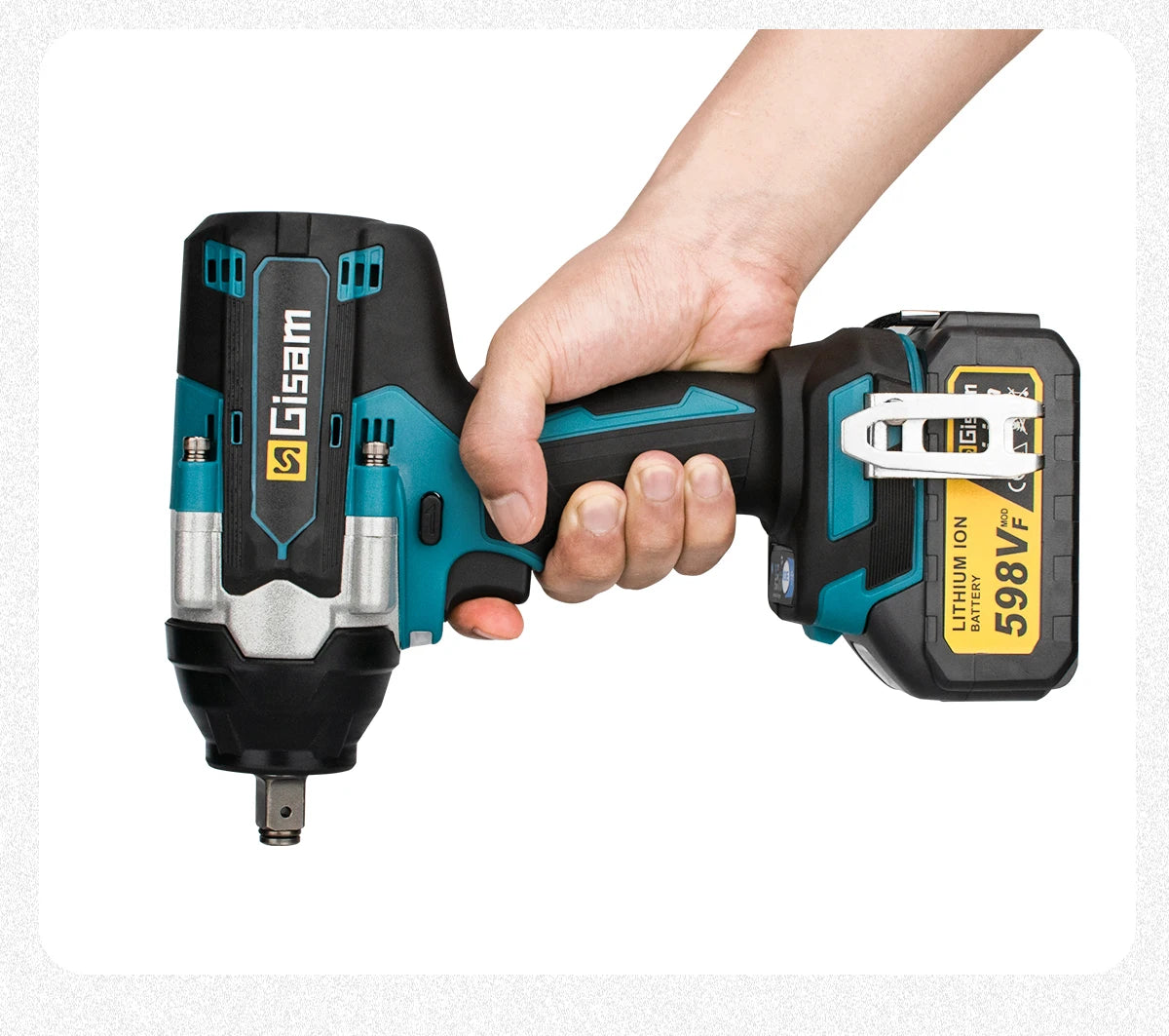 1800N.M Torque Brushless Electric Impact Wrench 1/2 inch Lithium-Ion Battery Cordless Wrench Tools For Makita 18V Battery Pins