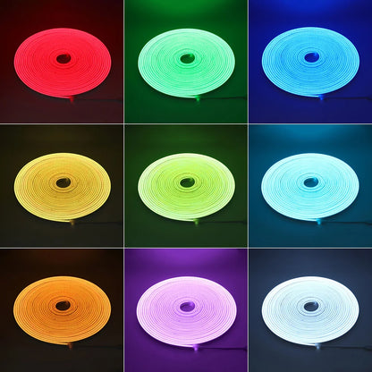 5V 12V 24V RGB LED Neon Strip Neon Sign Waterproof Flex Silicone Tube Light 3535 108LEDs/m with 4pin Plug Decor 0.5m 1m 2m 5m