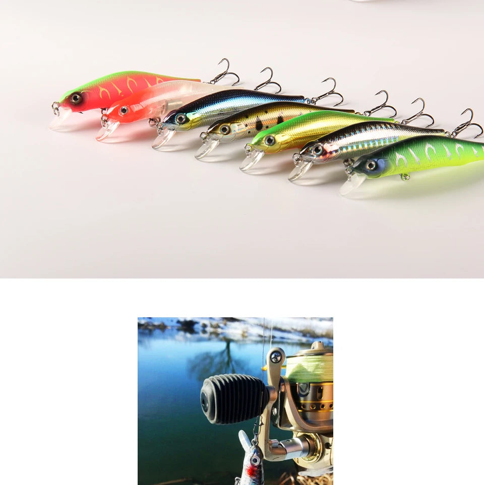 BEARKING 80mm 8.5g Professional Quality Magnet Weight Fishing Lures Minnow Crank Hot Model Artificial Bait Tackle