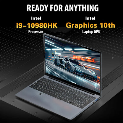 ACEKAMAS 15.6" Laptop Gaming intel Core i9 10980HK IPS Windows 11 Pro Laptop Computer 16GB DDR4 1TB SSD M.2 4K Notebook Gamer PC