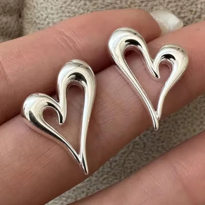 VENTFILLE 925 Sterling Silver Liquid Lava Texture Pearl Earring for Women Design Retro Versatile Jewelry Gift Dropshipping