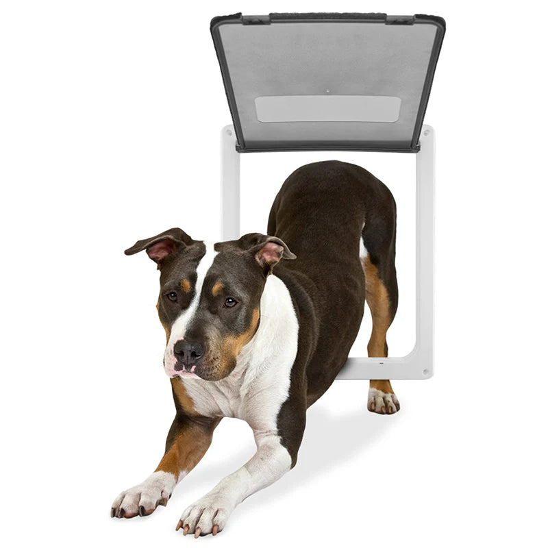 Strong Lockable Dog Door with Privacy Protection Flap Gate Pet Dog Door For Big Small Dogs Pet Safety Doors Easy to Install