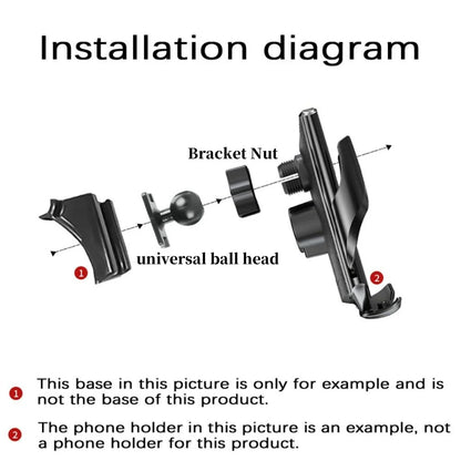 For Car AUDI Q7 4M 2016 2017 2018 2019 Car Phone Holder Special Fixed Base Wireless Charger Stand Mobile Phone Mount Accessories