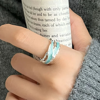 VENTFILLE 925 Sterling Silve Love Heart  Ring for Women Girl Gift Line Pearl Korean Sweet  Jewelry Birthday Gift Dropshipping