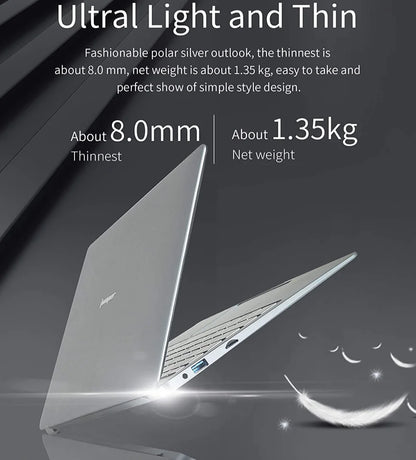 14 Inch Windows 10 Laptops Computer EZbook S5 12GB LPDDR4 RAM 256GB SSD ROM 1080p FHD J4105 CPU with Celeron 4-Core Processor