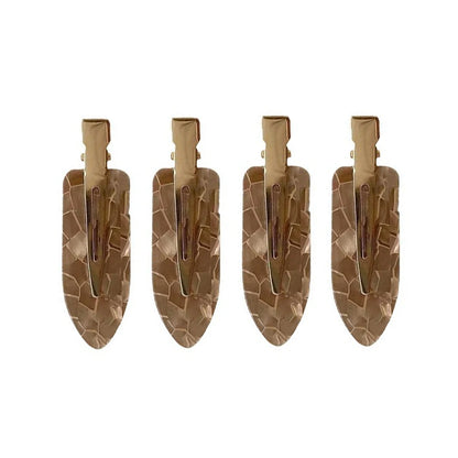 4pcs Simple Mixed Color Hair Clips Side No Trace Bangs Duckbill Clips Elegant Ladies Headwear Hair Accessories
