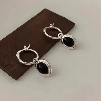 VENTFILLE 925 Sterling Silver Liquid Lava Texture Pearl Earring for Women Design Retro Versatile Jewelry Gift Dropshipping