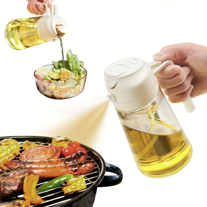 Oil Cruet Kitchen Olive Oil Spray Dual Purpose Kitchen Oil Spray Can Leakproof  Spray Bottle Kitchen Household