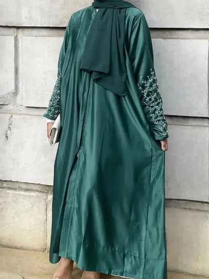Eid Eid Abaya for Women Beading Dress Woman Party Abayas Ramadan Saudi Arabic Dubai Robe Caftan Vestidos Kaftan 2025 Cardigan