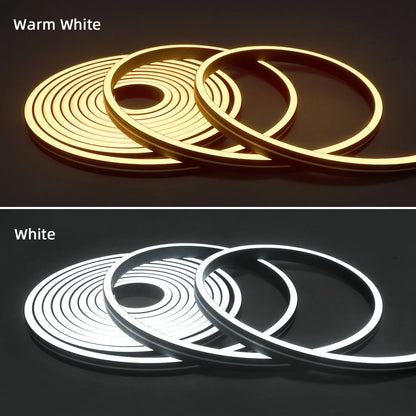 24V High Power Black Neon LED Strip Light 120leds/M Silica Gel Tube LED Lights Tape Bedroom Wall Kitchen Cabinet Backlighting