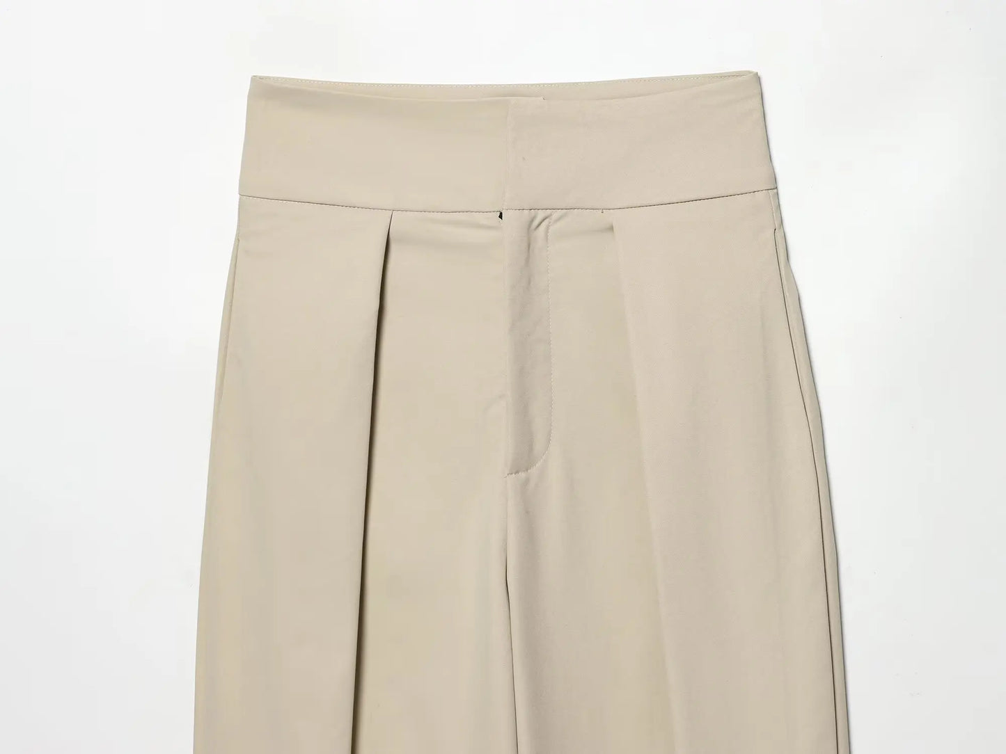 KONDALA Women Elegant Trendy Pleated Trousers Vacation Long Pants New 2026 Spring Fashion High Street Casual Office Lady Pants