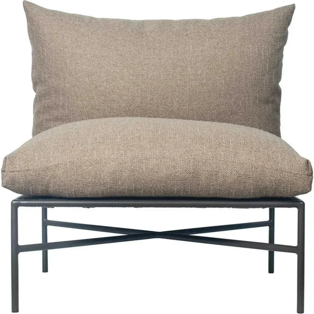 Sectional Chair - Nut Brown Outdoor Modular