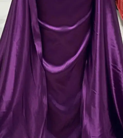 Eightale Arabic Evening Dresses One Shoulder Satin Sexy High Side Slit Mermaid Customized Prom Party Gowns for Wedding