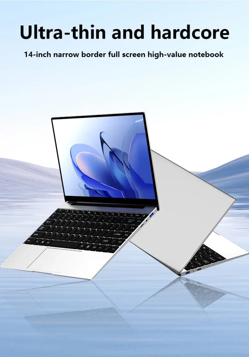 ultra-thin Gamer Laptop Intel Core i7-8650U Processor 32GB RAM 1TB 2TB SSD HD Office Study Windows 11 Pro Portable Notebook