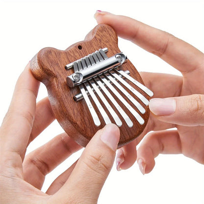 Mini Kalimba 8 Key Thumb Piano Water Drop Style - Portable Cute Musical Instrument for Kids & Adults - Perfect Exquisite Gift
