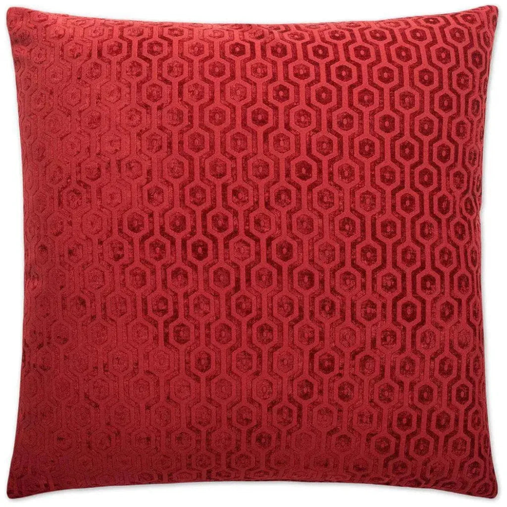 Seneca Berry Red Throw Pillow With Insert