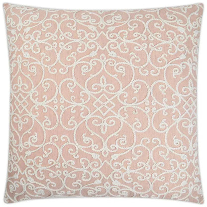 Serafim Rose Pink Throw Pillow With Insert