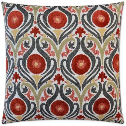 Serenade Blaze Red Throw Pillow With Insert