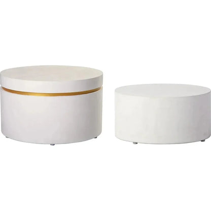 Serendipity Outdoor Ring Accent Table Set - White