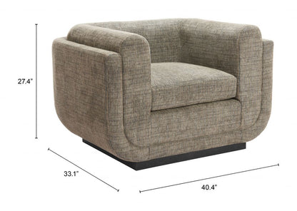 Sereneu Chenille Fabric Club Chair