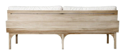 Serenique Sun Bleached Teak Patio 3-Seat Sofa
