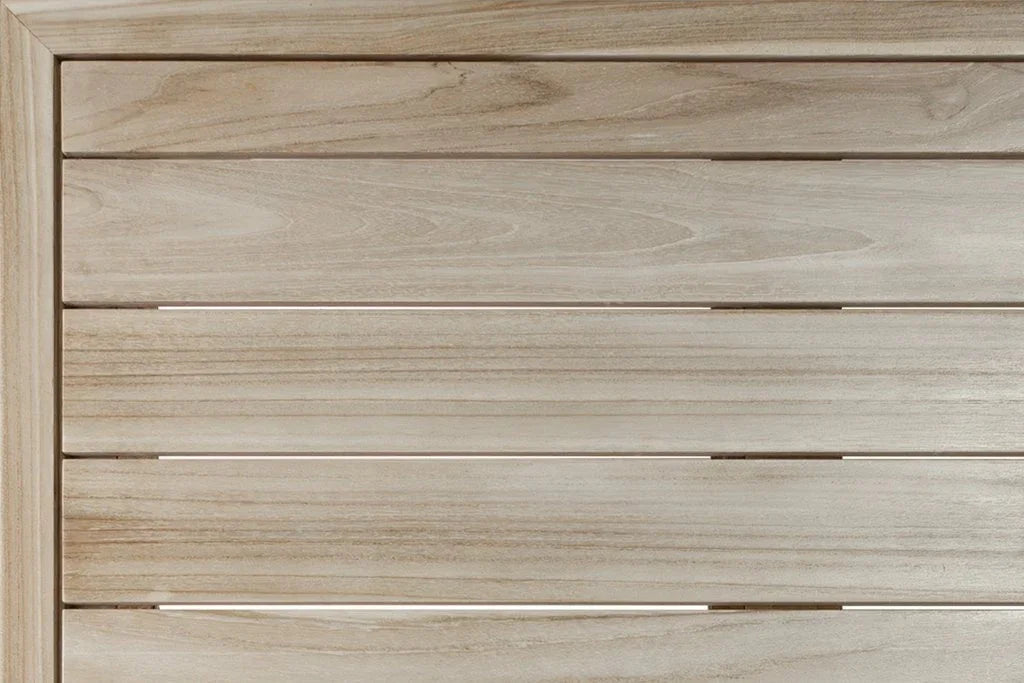 Serenique Sun Bleached Teak Patio Coffee Table