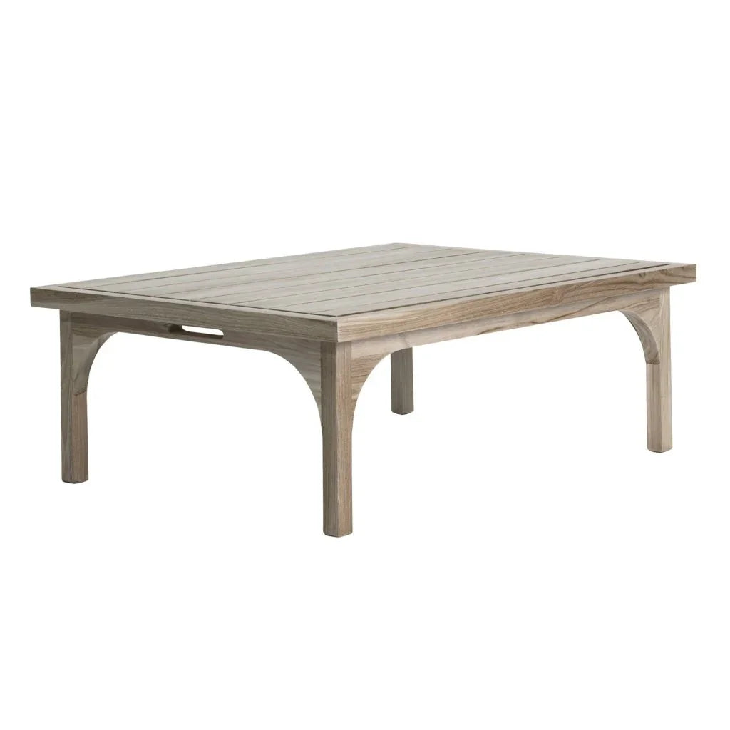 Serenique Sun Bleached Teak Patio Coffee Table