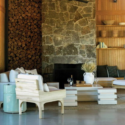 Serenique Sun Bleached Teak Patio Lounge Chair