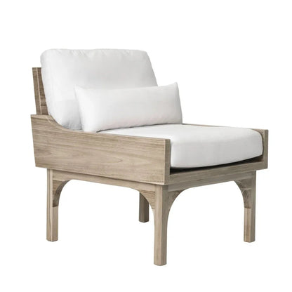 Serenique Sun Bleached Teak Patio Lounge Chair
