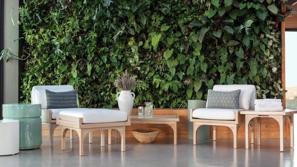 Serenique Sun Bleached Teak Patio Side Table