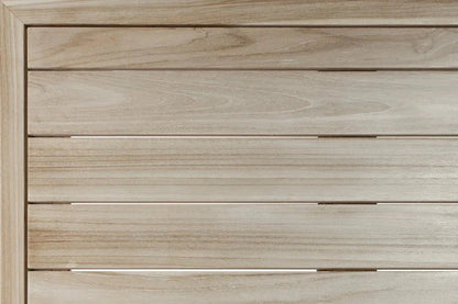 Serenique Sun Bleached Teak Patio Side Table