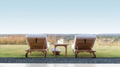 Serenique Teak Patio Pool Chaise (Set Of 2)