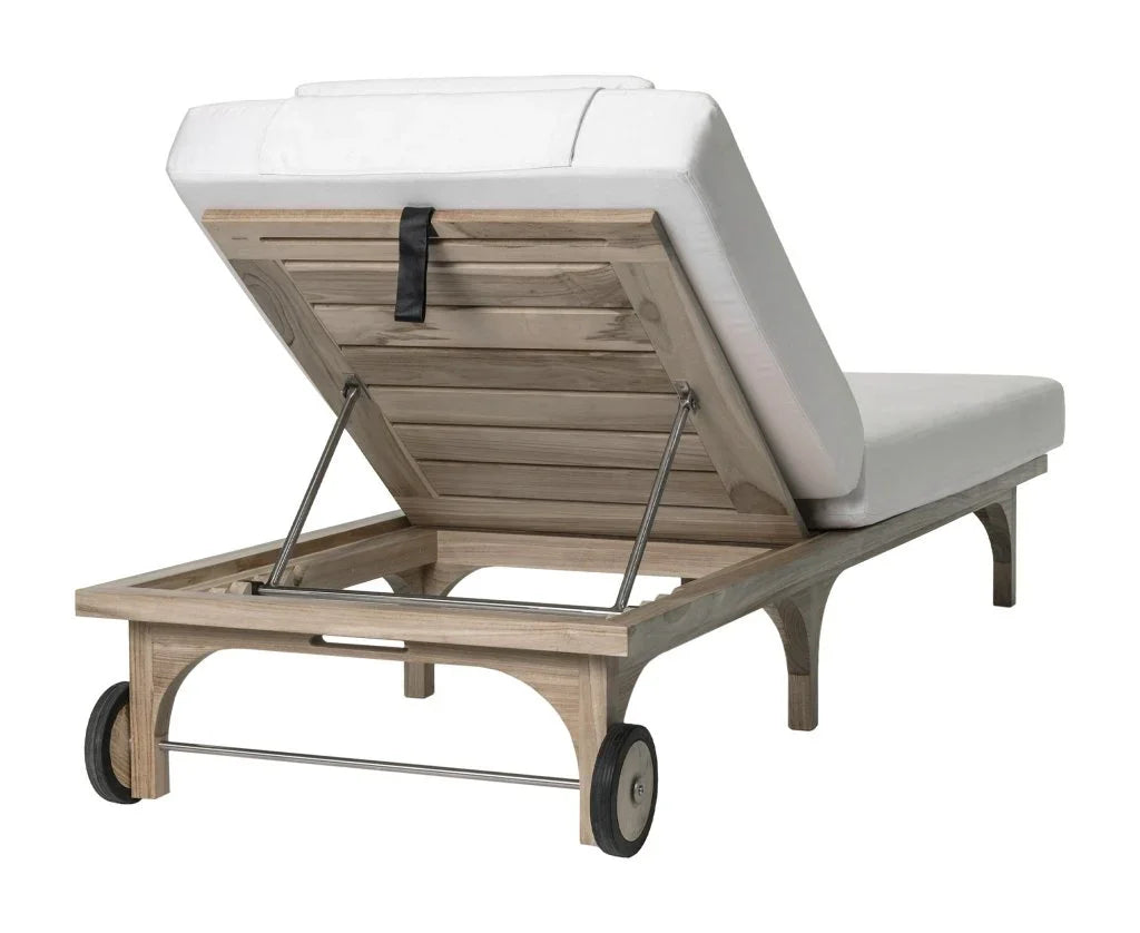 Serenique Teak Patio Pool Chaise (Set Of 2)