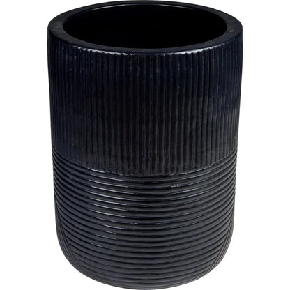 Serenity Black Outdoor Planter Set of 2