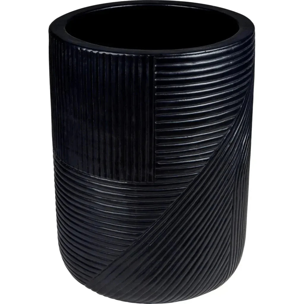Serenity Black Outdoor Planter Set of 2