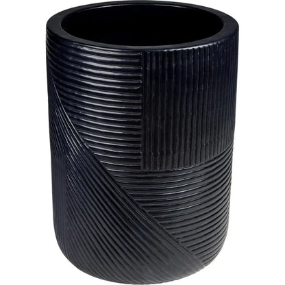 Serenity Black Outdoor Planter Set of 2