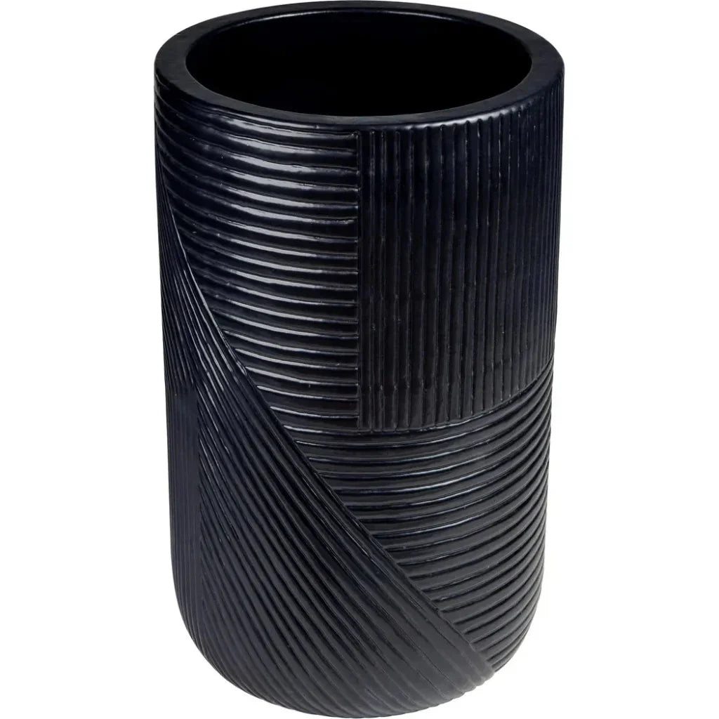 Serenity Black Outdoor Planter Set of 2